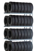 ADDER | 64 Tire Double Row Automotive Storage Shelving | 4 Shelves